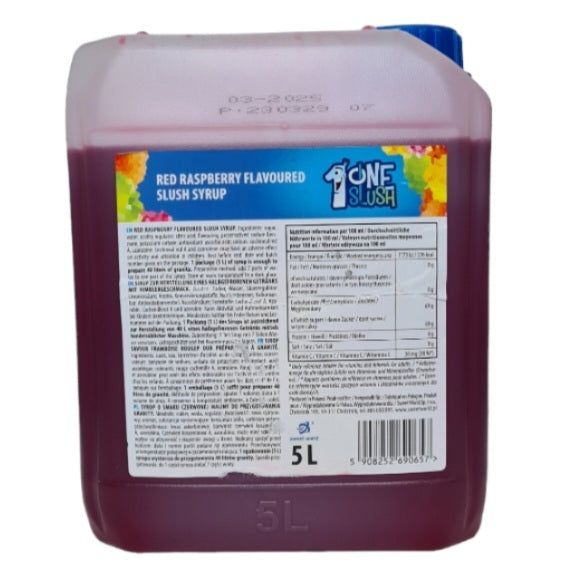 Red Raspberry Slushie Red Raspberry SLUSH Syrup for Slush machines 5L β Pancake King