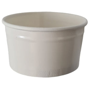 WICT160 - White Ice Cream Tubs 160 ml 2 scoop 50 per sleeve