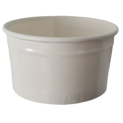 WICT100 - White Ice Cream Tubs 100ml 1 scoop tubs (50 per sleeve)