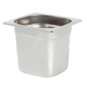 ABI2 - Stainless steel gastronome container 1/6 without lid Kramouz