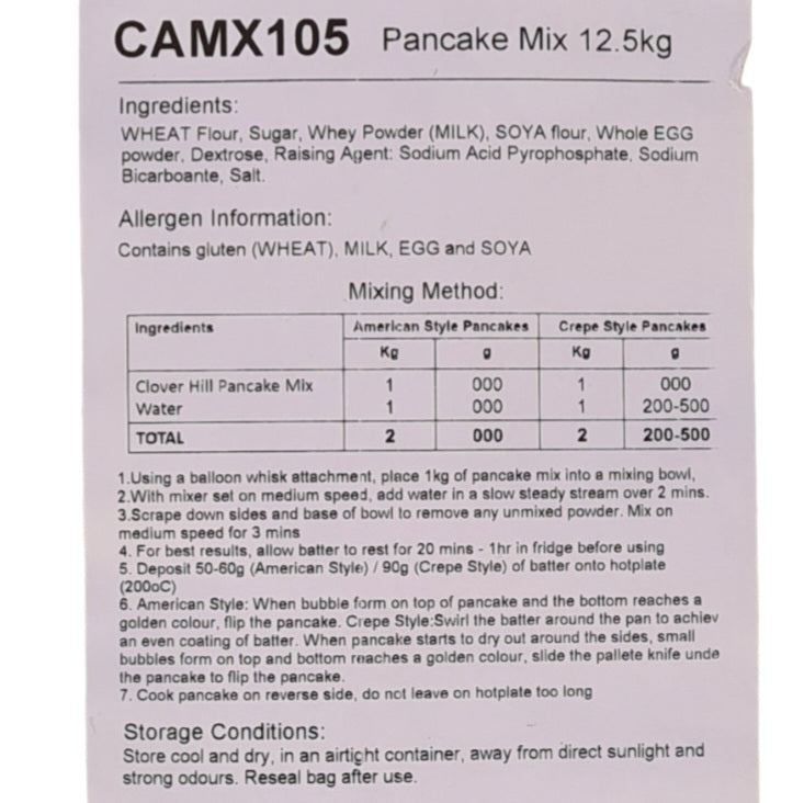 CAPM12.5 - American Style PANCAKE Mix 12.5 NEW
