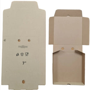CB7 - 7" KRAFT Disposable food takeaway boxes (100 per pack) 19x19x5cm box