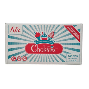 CHXT - Chokstix rippled milk chocolate flakes 140 stix per box