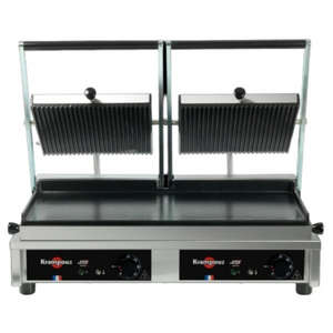 GECID5BO - Multi Contact Grill Large - Ribbed plates top, smooth plate bottom - Krmpouz