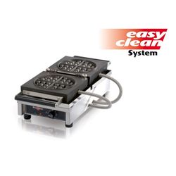 WECBCA - Single 180' opening Round Electric Waffle Maker Back to Front Krampouz