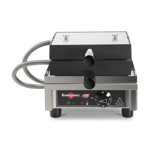 WECBCA - Single 180' opening Round Electric Waffle Maker Back to Front Krampouz